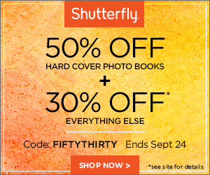 Shutterfly Labor Day 40% Off - 300x250