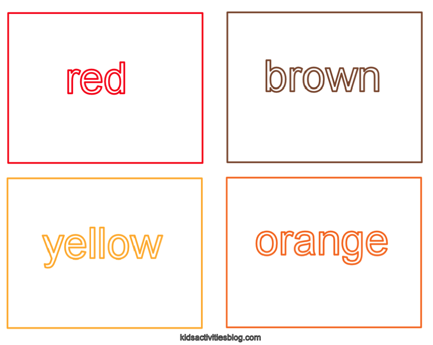 Teach Your Toddler About Fall Colors