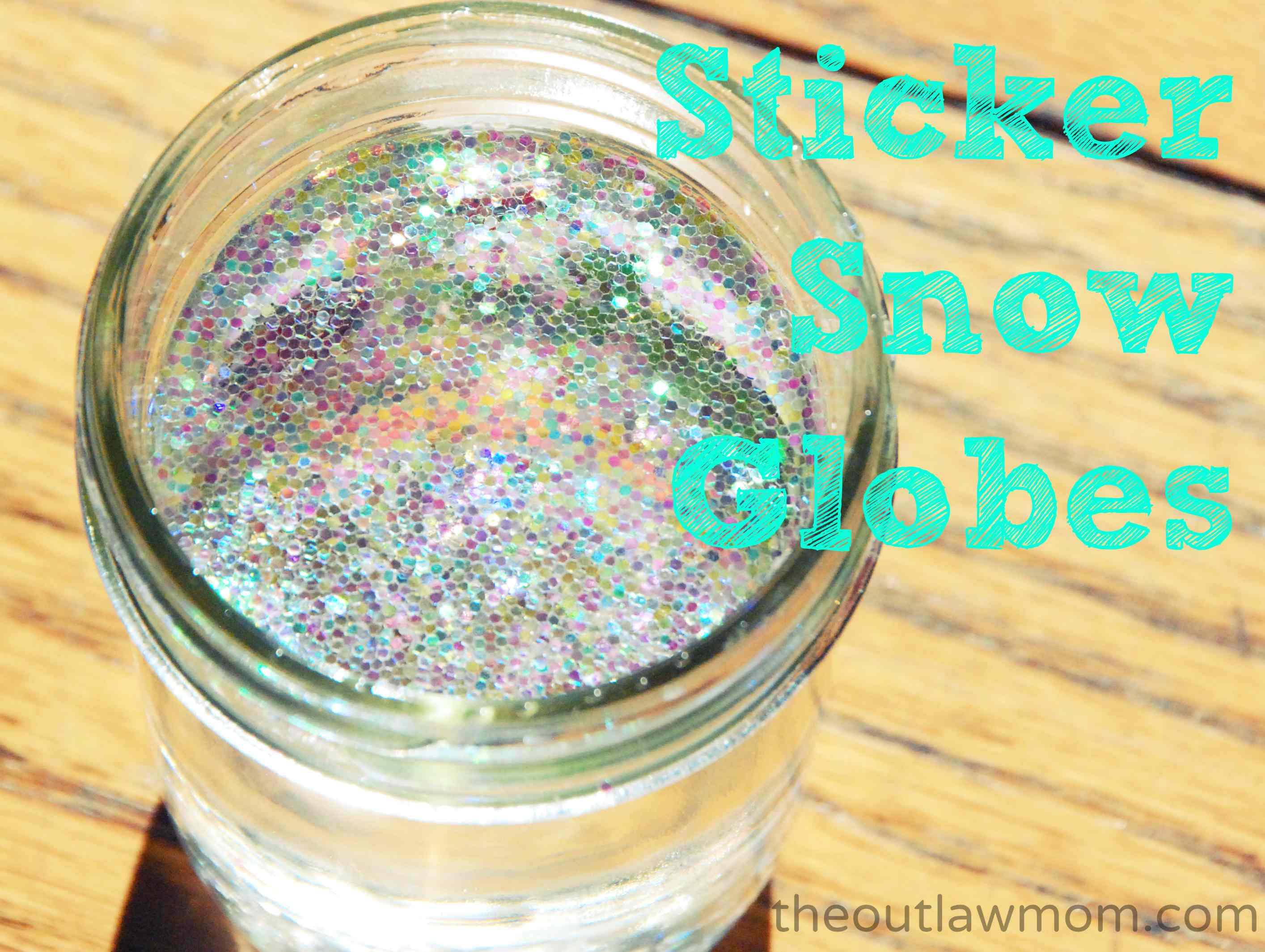 Outlaw Mom Sticker Snow Globe Craft DIY Mason Jar Snow Globe