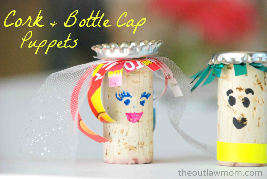 Outlaw Mom Upcycled Puppets Earth Day Craft for Kids